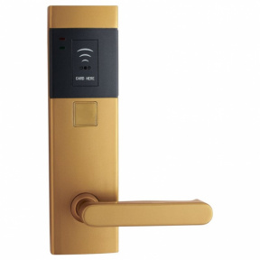 Электронный гостиничный замок HSU-9910-YG, Mifare, золотистый цвет. 